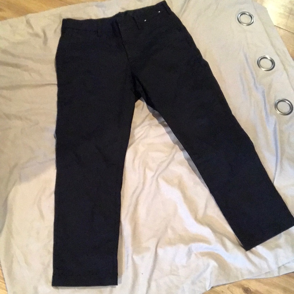 Uniqlo black chino pants ( altered)
